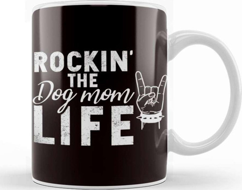 Mom Dogs Life Dog Owner Puppy Mother Animal Lover Pets Kupa Bardak Porselen