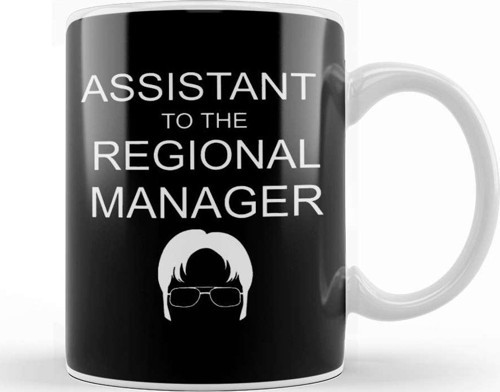 Assistant To The Regional Manager Tee Funny Office Tee Kupa Bardak Porselen