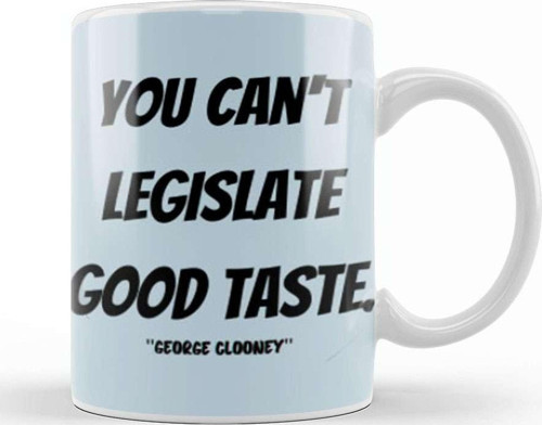 George Clooney Quotes Gift Vintage Retro Rainbow Style Kupa Bardak Porselen