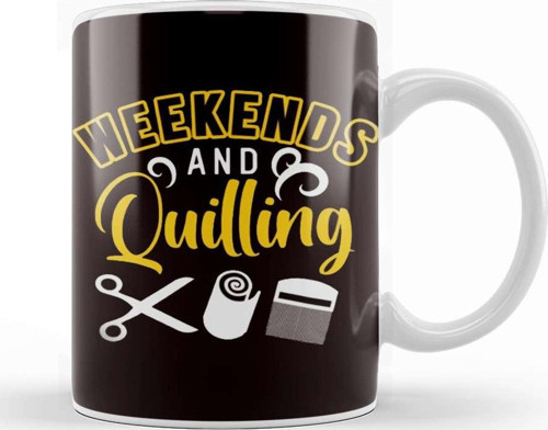 Weekend Quilling Paper Filigree Crafting Hobby Art Craftsman Kupa Bardak Porselen