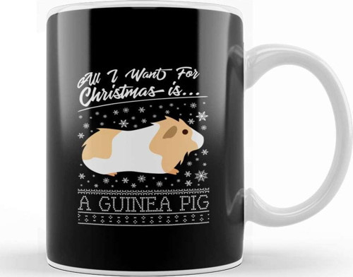 All I Want For Christmas Is A Guinea Pig Knit Pattern Kupa Bardak Porselen