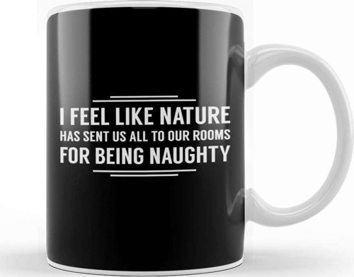 Nature Has Sent Us All To Our Rooms For Being Naughty Kupa Bardak Porselen