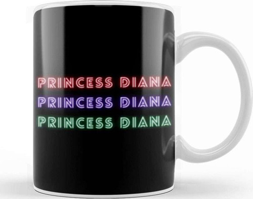 Princess Diana Quotes Art Gift Uk Vintage Retro Style Kupa Bardak Porselen