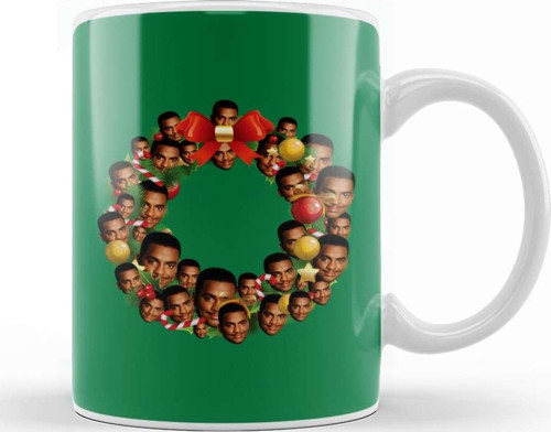 Carlton Banks Fresh Prince Multiface Christmas Wreath Kupa Bardak Porselen