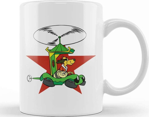 The Phooeymobile Helicopter Hong Kong Phooey And Spot Kupa Bardak Porselen