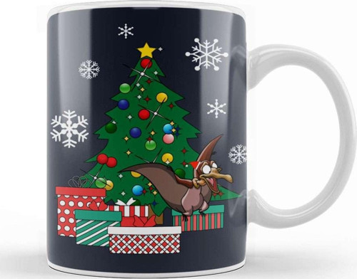 Sharptooth Around The Christmas Tree Land Before Time Kupa Bardak Porselen