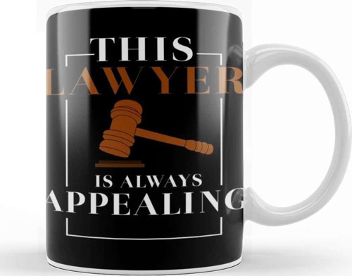 Funny Lawyer Gift Law School Graduation New Attorney Kupa Bardak Porselen