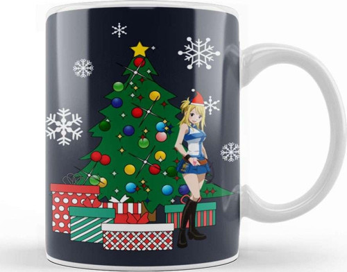 Lucy Heartfilia Around The Christmas Tree Fairy Tail Kupa Bardak Porselen