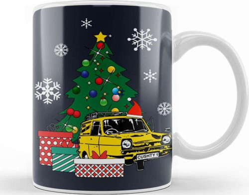Only Fools And Horses Car Around The Christmas Tree Kupa Bardak Porselen