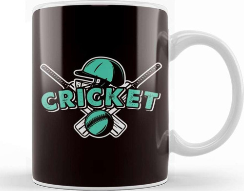 Cricket Ball Bat Player Coach Team Wicket Cricketer Kupa Bardak Porselen