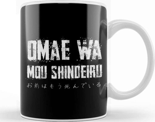 Omae Wa Mou Shindeiru Anime For Otaku Hokuto No Ken Kupa Bardak Porselen