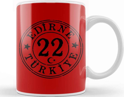 22 Edirne Kupa Bardak Porselen