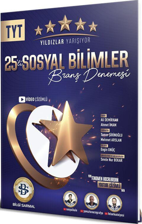 TYT Sosyal Bilimler Yıldızlar Yarışıyor 25 li Branş Denemesi Bilgi Sarmal