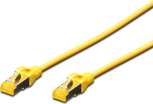 CAT 6A S-FTP Patch Kablosu, LSZH, Cu, AWG 26/7, 5 metre , sarı renk