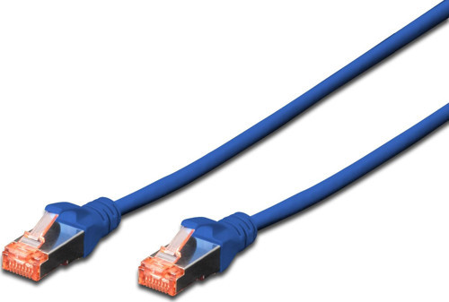 Cat.6 Patch Kablo, S-FTP, Halogenfree, AWG 27/7, 5 metre, Mavi Renk