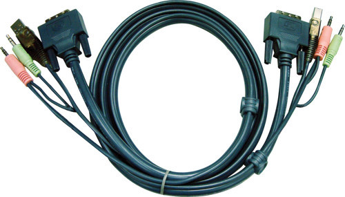 USB KVM (Keyboard/Video Monitor/Mouse) Switch İçin Kablo, 1.80 metre, 1 x Klavye / Mouse USB A Erkek