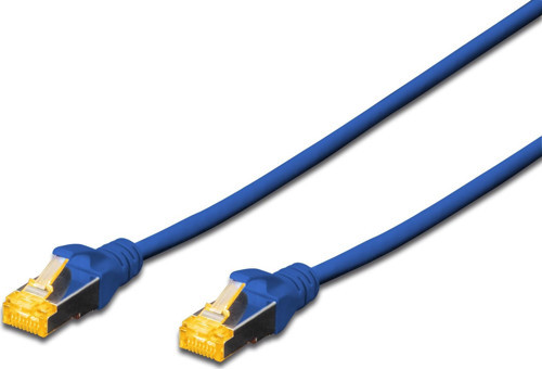 CAT 6A SFTP/PIMF (Pairs In Metal Foil) Patch Kablosu, LSZH, 5 metre, AWG 26, Mavi Renk