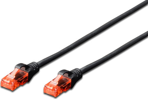 CAT. 6 Patch Kablo, U/UTP, 5 metre, AWG 26, Siyah Renk, LSZH