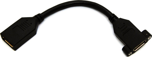 Displayport (Dp) Panel Montaj Tipi Çevirici, Dp Dişi ≪-≫ Dp Dişi Vidalı, Altın Kaplama, 0