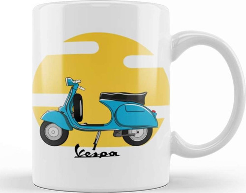 Vespa 03 Kupa Bardak Porselen