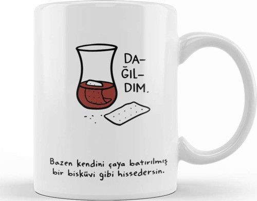 Dağıldım Kupa Bardak Porselen