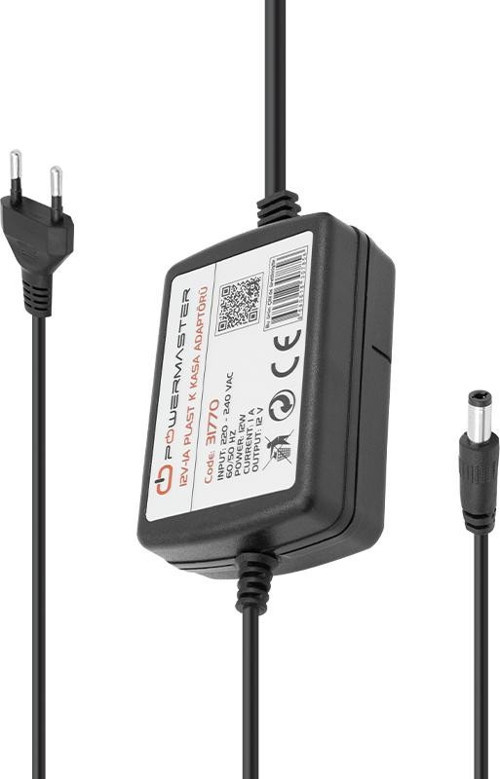 PM-31770 12 VOLT - 1 AMPER - 12 WATT 5.5*2.5 UÇLU İKİ UCU KABLOLU MASAÜSTÜ ADAPTÖR