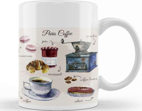 Paris Coffee Kupa Bardak Porselen