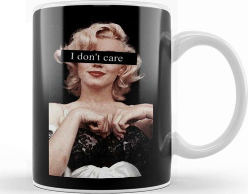 I Don'T Care Kupa Bardak Porselen