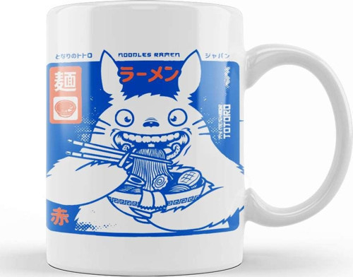 Totoro Ramen Kupa Bardak Porselen