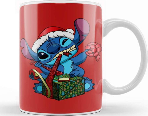 Stitch X'Mas Kupa Bardak Porselen