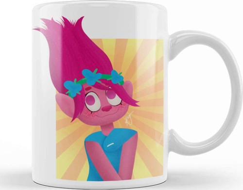 Poppy Trolls Kupa Bardak Porselen