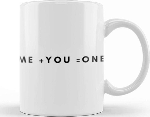 Me +You =One Kupa Bardak Porselen