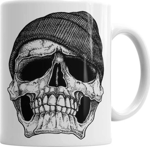 Skull Boina Kupa Bardak Porselen