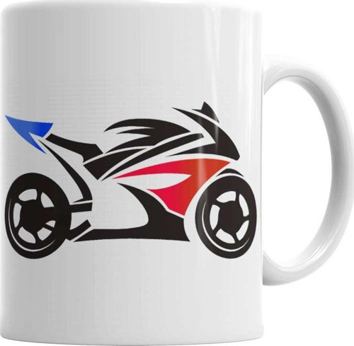 Moto Racing Kupa Bardak Porselen