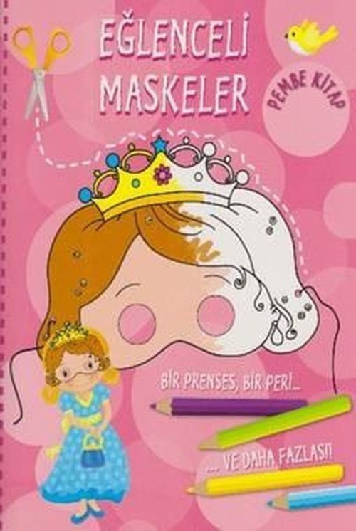 Eğlenceli Maskeler Pembe Kitap