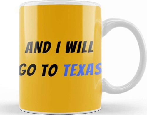 Texas Quote Kupa Bardak Porselen