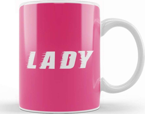 Lady Slogan Kupa Bardak Porselen