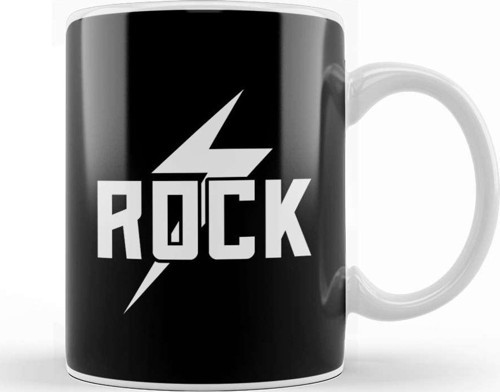 Rock Slogan Kupa Bardak Porselen