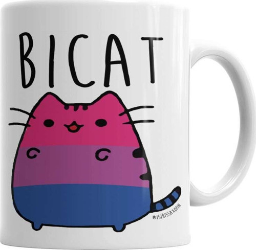 Bıcat Kedi Kupa Bardak Porselen