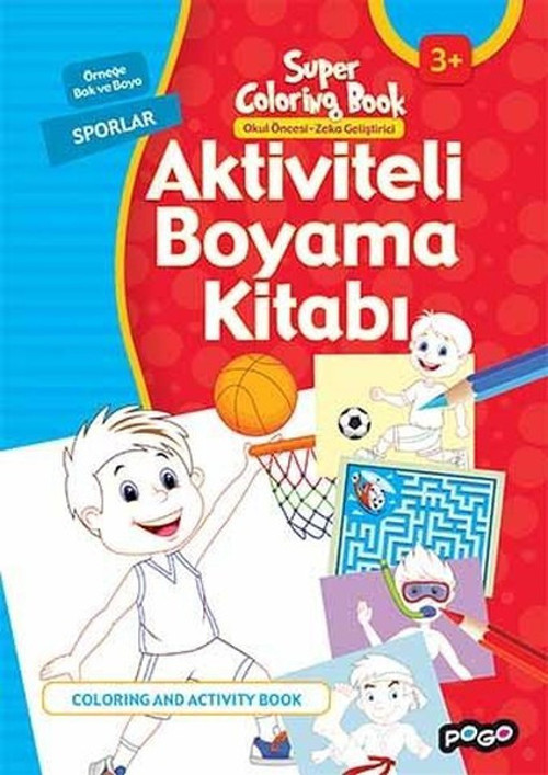 Aktiviteli Boyama Kitabı-Sporlar