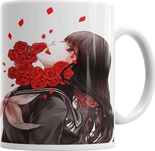 Girl Rose Kupa Bardak Porselen