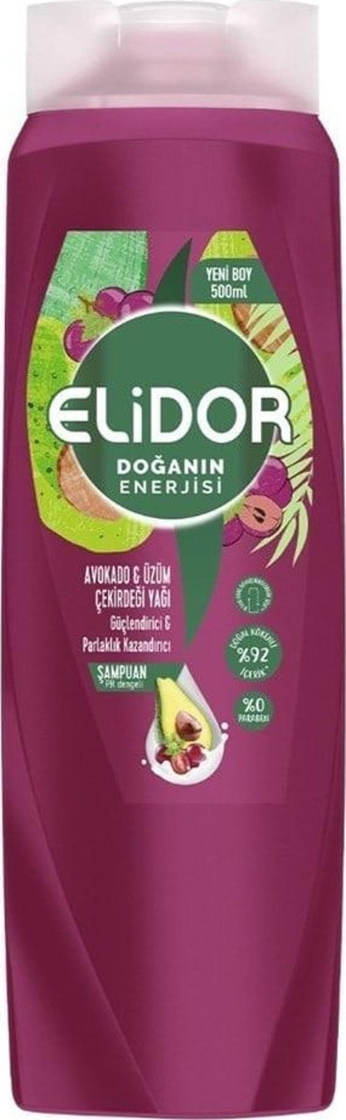 Şampuan Doğanın Enerjisi Kalın Ve Gür Büyük Boy 500 Ml
