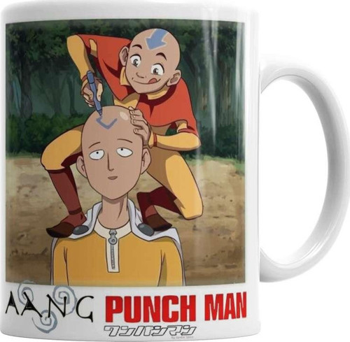 Aang Punch Man Kupa Bardak Porselen