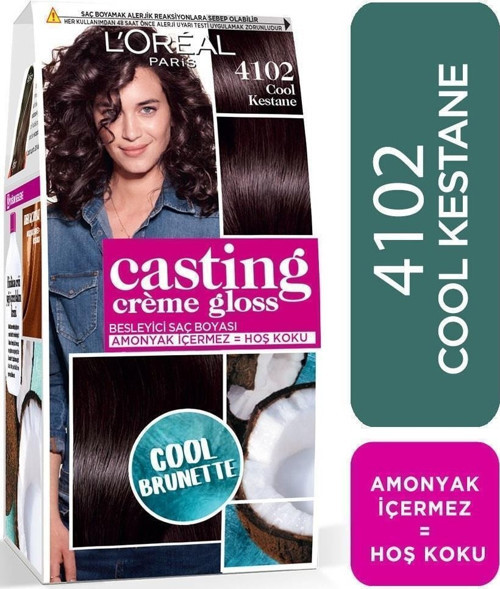 Casting Creme Gloss Amonyaksız Saç Boyası 4102 Cool Kestane