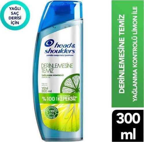 Head Shoulders Derinlemesine Temiz Şampuan Yağlanma Kontrolü 300 Ml