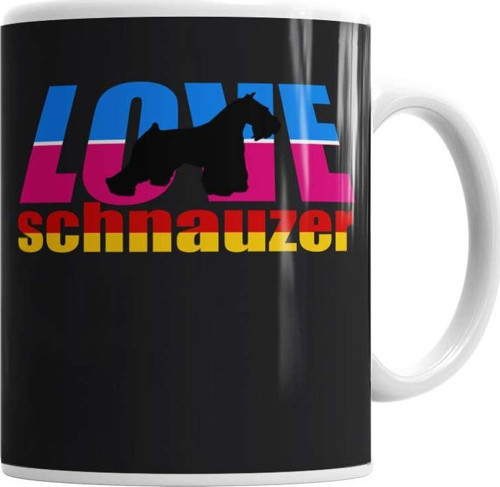 Love Schnauzer Kupa Bardak Porselen