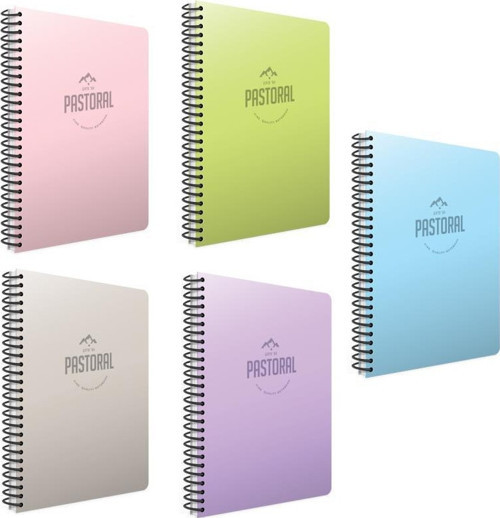 Pastoral 96 Yp. A4 Spiralli Pp. Kapak Defter Seti Çizgili 5'li