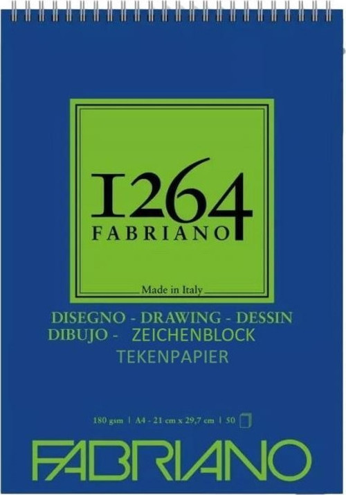 FABRIANO 1264 DRAWING A4 - 180 GR - F-1264 RESİM DEFTERİ - ÜST SPİRALLİ