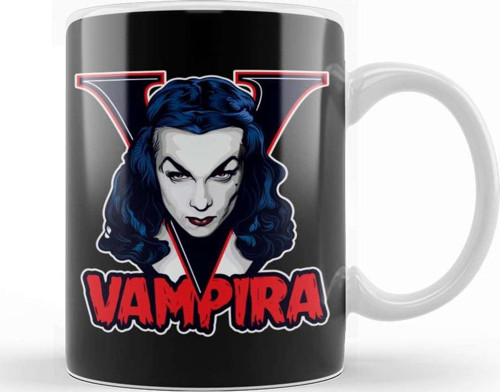 Vampira Vampir Kupa Bardak Porselen