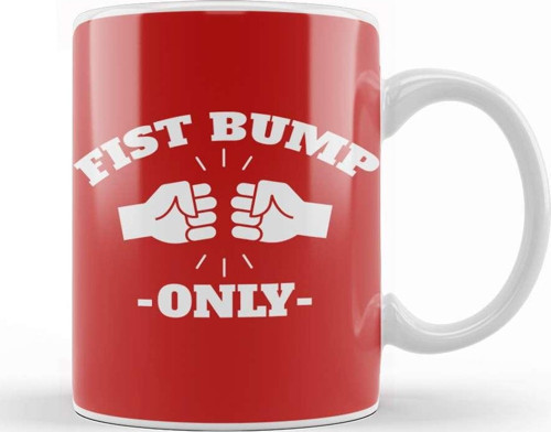 Fist Bump Only Kupa Bardak Porselen